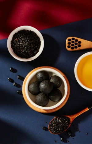 Black Sesame Balls Cooked Instant Handmade Honey Black Rice Red Bean Barley Snacks Genuine 100g