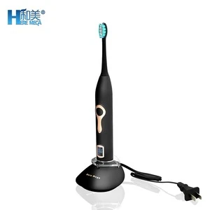 Black UltraSonic Rechargeable Electric Toothbrush
