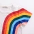 Import Boutique baby boys clothes wholesale rainbow print tassel soft cotton short sleeve t shirt for summer from China