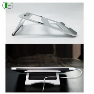 Bright metal aluminum corporate gifts gadgets 2018 laptop notebook stand holder cooling pads for macbook