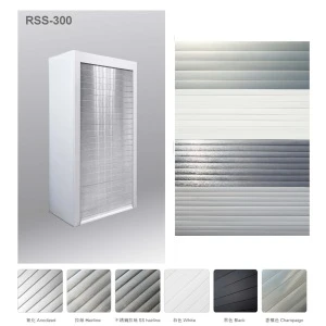 Brushed Inox Kitchen Cabinet Stainless Steel 304 Roller Shutter