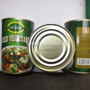 Canned Mix Vegetable Fresh vegetable in Tins Sweet corn, Green peas, Carrot, etc.