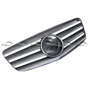 Car Accessories Carbon Fiber Front Honeycomb Mesh Grill Grille for Mercedes Benz W211 E63 2007+
