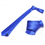 casual solid color polyester neckties for children