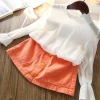 CCYH summer new version A-line girl skirt envelope bag denim colorful half skirt