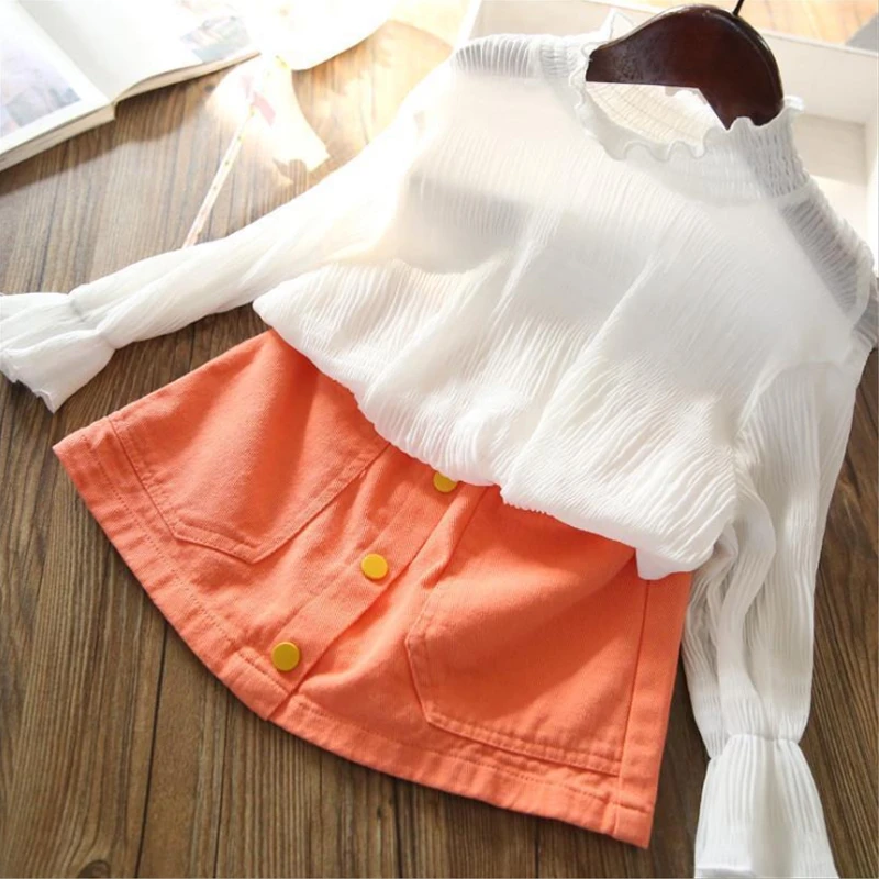 CCYH summer new version A-line girl skirt envelope bag denim colorful half skirt