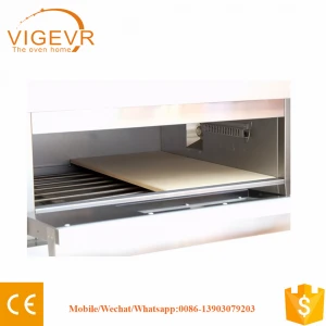 CE approval bakery equipment stainless steel electric gas pizza oven