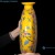 Import Ceramic Hand Painted Yellow Flower Color Ceramic Flat Belly Bottle Porcelain Vase from China