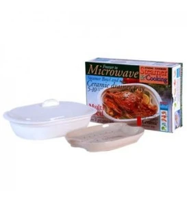 Ceramic Seafood Steamer for Microwave - Suitable for steaming fish in Microwave
