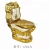 Import Chaozhou hot sale luxury ceramic gold toilet and basin bathroom set for middle east from China