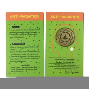 CHC 6031 EMR Negative ions Sticker Anti Radiation 5G EMF Protection Sticker Cell Phone Quantum Scalar Energy Sticker