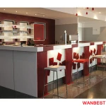 Cheap Artificial Marble Restaurant Cafe Pub Bar Furniture Drinking Counter Cocktail Table Set for Sale