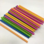 Cheap Bubble Tea Drinking Plastic Straw Neon Dia 11mm