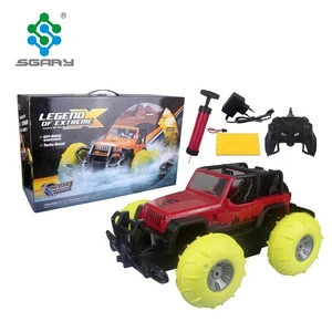 Cheaper price 4WD rc amphibious truck amphibious offroad car water and land with pump