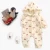 Import Cherry printed newborn baby long sleeve winter velour ruffle baby infant hooded romper from China