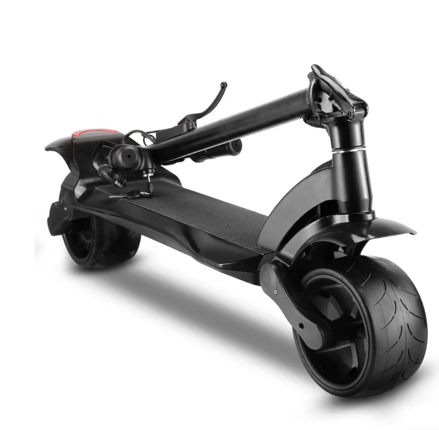 China 500W dual motor powerful two wheel 10 inch fat tire off road e scooter foldable adult electric scooter for sale