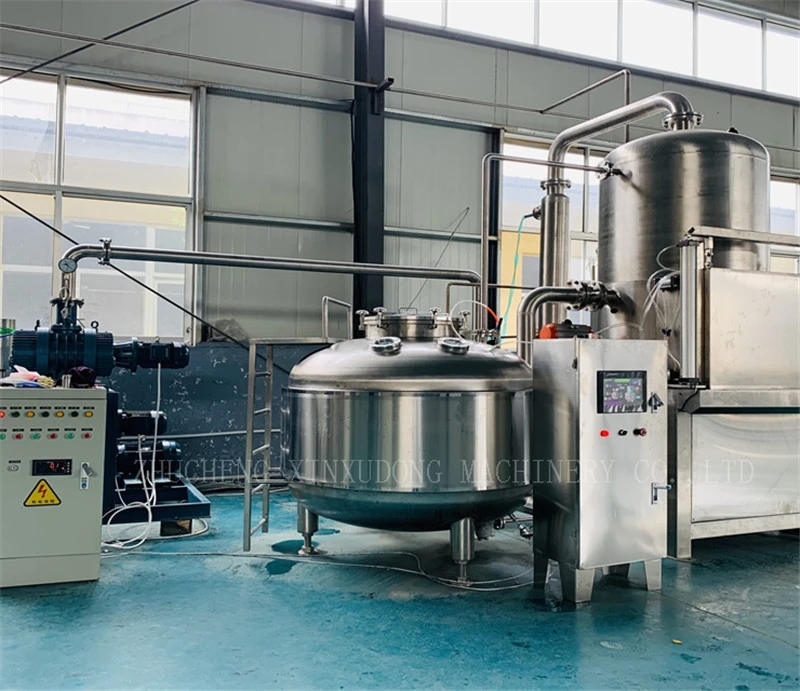 China best 300kg per batch vacuum fryer production line