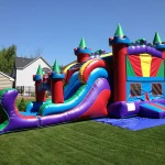 China Commercial Inflatable Bouncing Castle For Kids,Jumping Small Princess Slide Combo Inflatable Bouncer