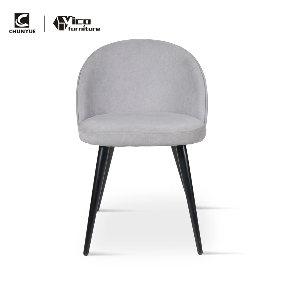 China factory armless fabric chair upholstered wooden chairs dining room