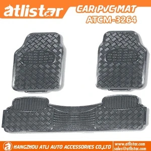 China factory new design PVC car mat rubber mat in 4 pcs carpet 3D car mats