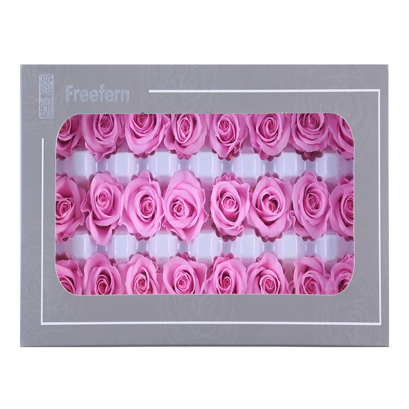 China Factory Supply Wholesale 2-3 Cm Everlasting Flower Head Preserved Roses dry plants and decoration plants