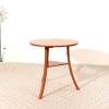 China Natural Solid Bamboo round table with 3 legs