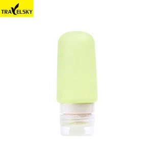 China Supplier Convenient 59ML cosmetic shampoo containers portable silicone  travel bottle kits