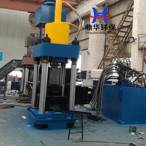 China Supplier Used Cast Iron Compress Machine Electric Vertical Cold Hydraulic Scrap Metal Press Briquette Machine