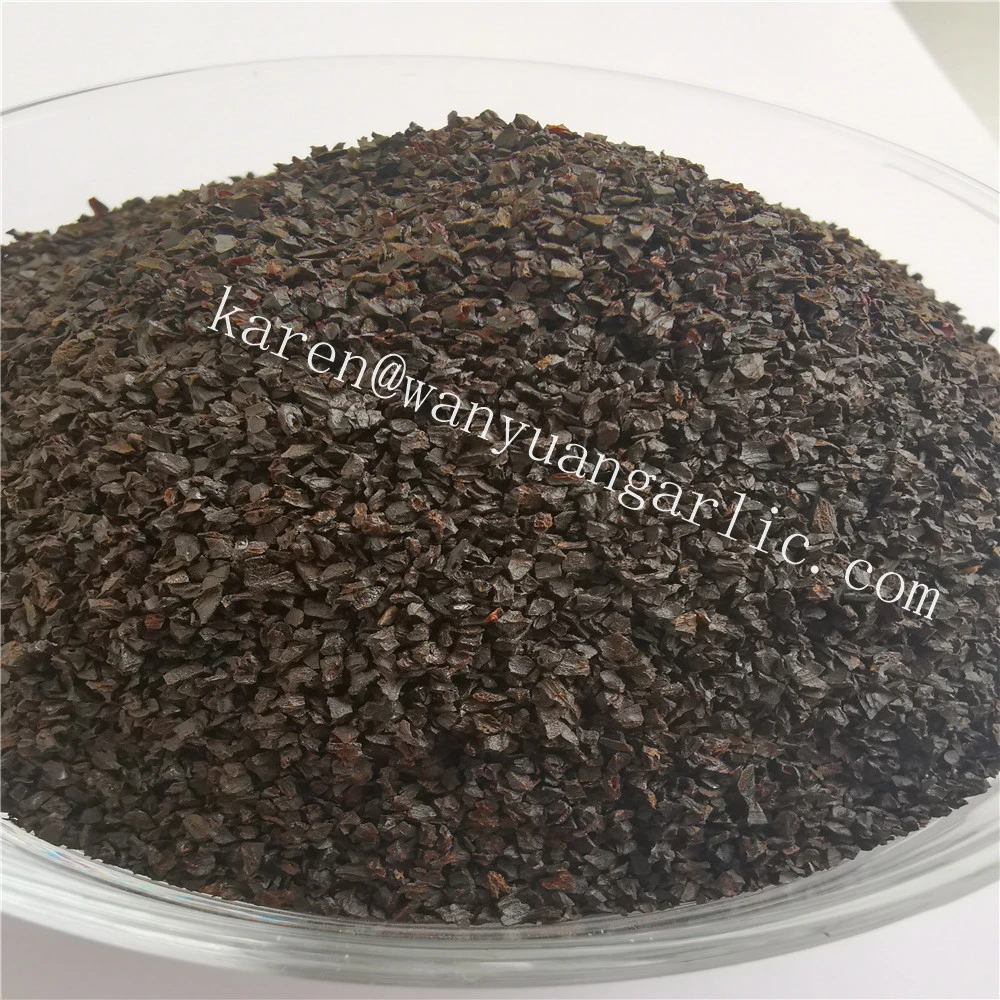 Chinese best quality and price black garlic granules16-26 mesh