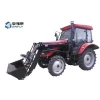 Chinese DQ554G 55hp 4WD farm tractor with air conditioner cabin, 4 in 1 front end loader