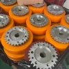 Chinese Factory Customized PU Parts  Polyurethane Caster Wheels With Ball Bearings 7.8 Inch Polyurethane Wheels