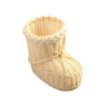 Christmas gift storage decorative polywicker rattan basket