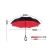 Import CHUVABAND New Wholesale Custom Logo Printed Double Fabric Windproof C shape Handle Upside Down Inverted Reverse Rain Umbrella from China