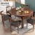 Import Classic Solid Wood Furniture 6 Seater Wooden Dining Tables And Chairs Set from China