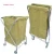 Cleaning Supplies Foldable Laundry Basket Cart Stainless Steel Service Commercial Laundry Cart With Wheels