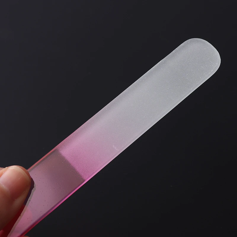 clear baby glass nail file case