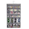 Clear Pockets Earring Ring Jewelries Packaging Display Rolling Hanging Jewelry Storage Organizer