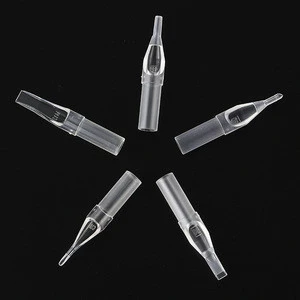 clear   tattoo needle short   tip  disposable  5 tip open models