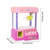 Coin Operated Candy Grabber Desktop Doll Candy Catcher Crane Machine with LED Light Kids Children Girl Toys For Christmas Gift