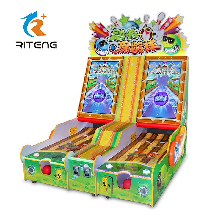 Coin operated video ticket bowling game machine arcade game machine bowling