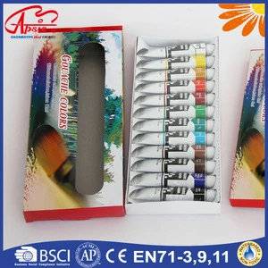 Colored high quality gouache color