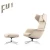 Import comfortable modern swivel lounge chairs  with ottoman for hotel from China