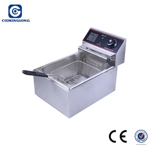 Commercial Electric Fryer Stainless Steel potato chips making machine2 tank 2 basket Electric Deep Fryer