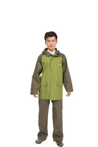 commercial fishing and foul weather pvc and polyester rain gear