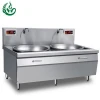 commercial kitchen equipment stainless steel induction wok range for Chinese style