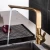 Import commercial polish brass kitchen faucet black single handle hot cold water sink faucet mixer upc kitchen faucet from China