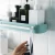 Concise practical plastic bathroom storage rack nail free storage holders organizer home use traceless bathroom wall shelf