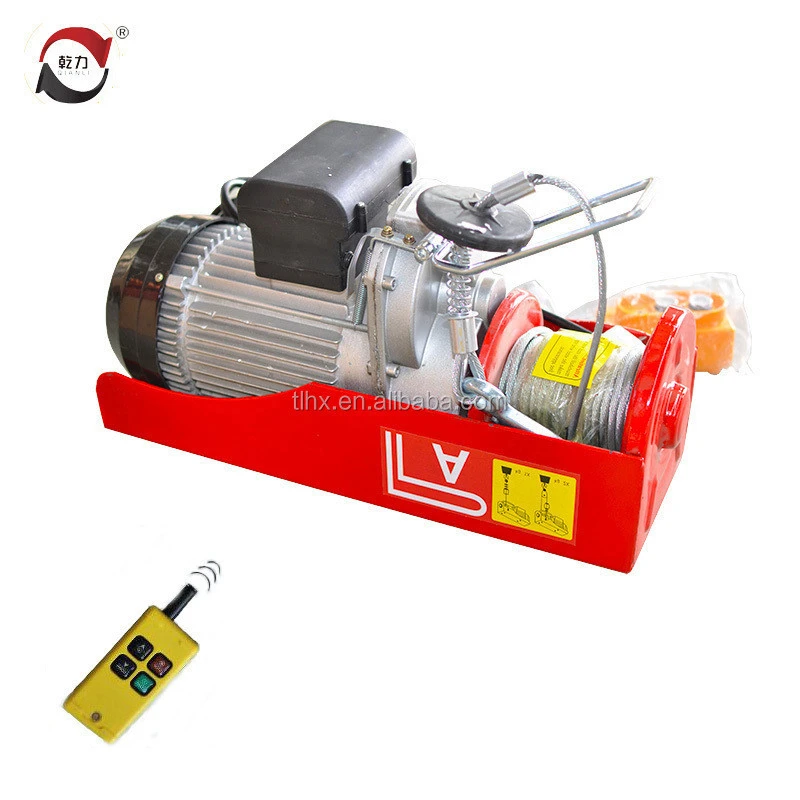 construction wireless remote control lifting tools mini pa500 model 500kg winch electric hoist 220V