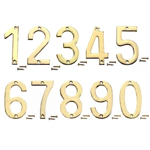 Contemporary Design Brass House Number Plates