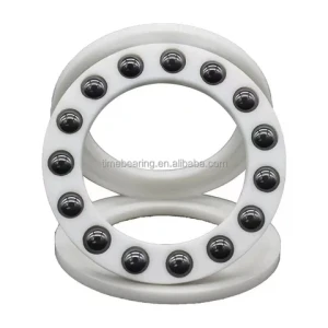 corrosion resistant pom plastic single direction thrust ball bearing 51100 51200 51101 51201 with glass balls